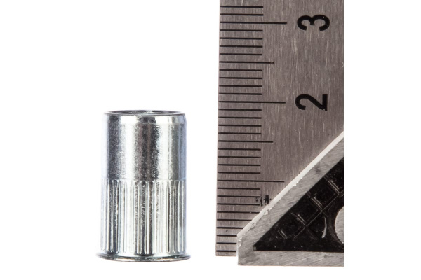 Заклепка резьбовая стальная цилиндрическая с насечкой (50 шт; М8; уменьшенный борт) MESSER 212208S-50