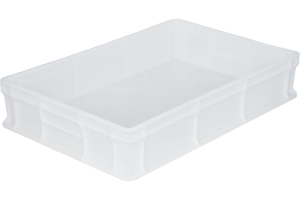 Ящик Тара.ру п/э 600х400х120, морозостойкий, сплошной, без ручек, натуральный 16396