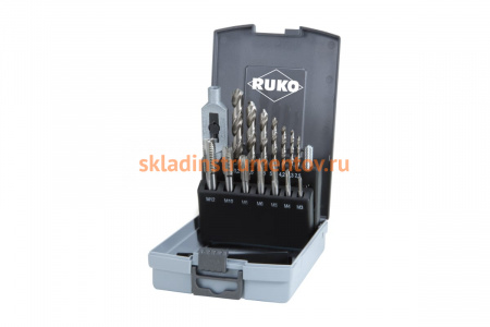 Набор метчиков Ruko M3-M12 мм HSS-G 15пр 245004RO