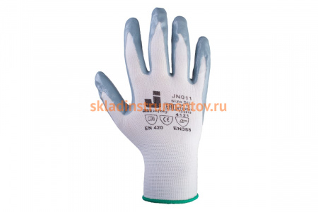 Перчатки с нитриловым покрытием Jeta Safety 12 пар JN011/M