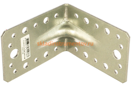 Крепежный усиленный уголок ЗУБР УКУ-2.5 65х90х90 х 2.5мм 31011-90