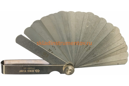 Набор щупов для проверки зазоров (0.04-1 мм, 25 предметов) KING TONY 77335-25