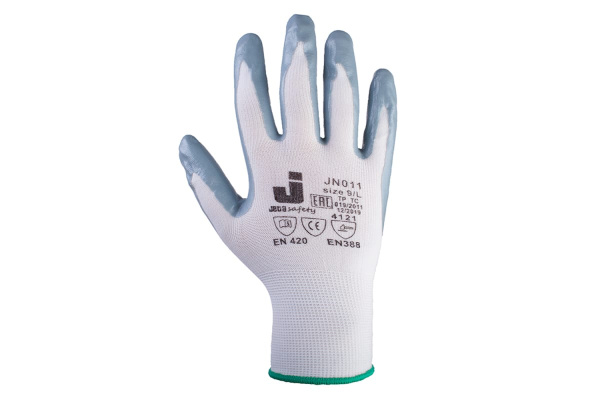 Перчатки с нитриловым покрытием Jeta Safety 12 пар JN011-XL Перчатки с нитриловым покрытием Jeta Safety 12 пар JN011-XL