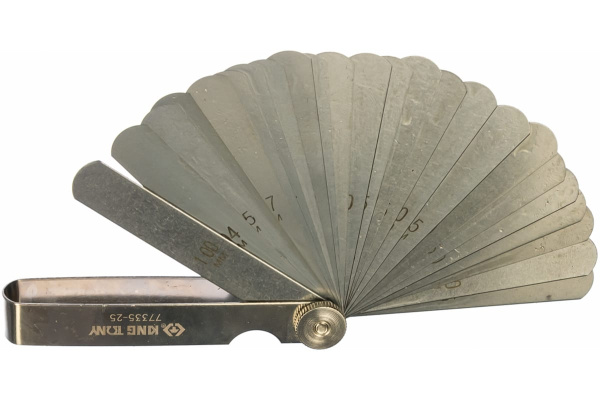 Набор щупов для проверки зазоров (0.04-1 мм, 25 предметов) KING TONY 77335-25