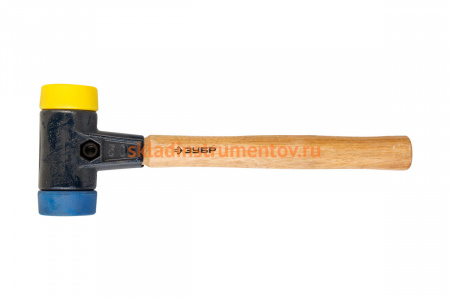 Многофункциональный сборочный молоток Зубр Эксперт с ручкой из ясеня и сменными бойками 2044-50
