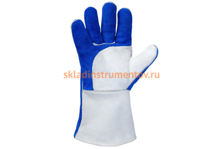 Перчатки сварщика с крагой Jeta Safety Ferrus Frost, цвет синий/серый, JWK601-XL Перчатки сварщика с крагой Jeta Safety Ferrus Frost, цвет синий/серый, JWK601-XL