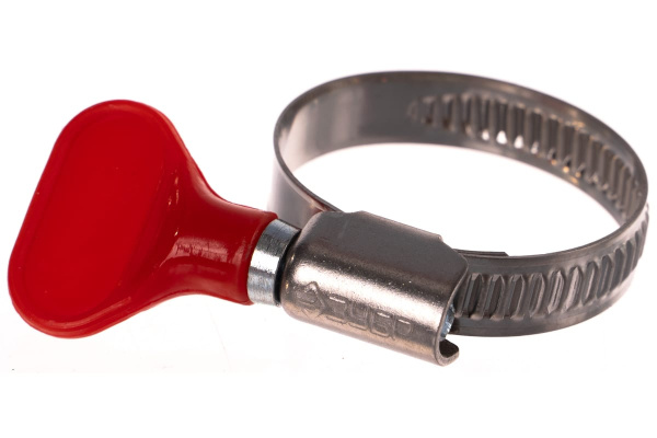 Хомуты Зубр ЭКСПЕРТ Бабочка из нержавеющей стали с накатной лентой НЛ-9, 20-32мм, 100шт 37835-20-32-100