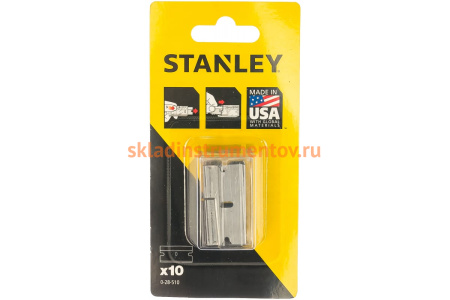 Лезвия для скребка 28-500, 10 шт. Stanley 0-28-510