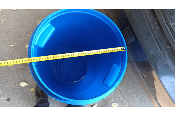 Бочка с крышкой на обруч ТАРА п/э, 127 л 00219