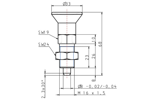Упорный фиксатор KIPP K0338.4308