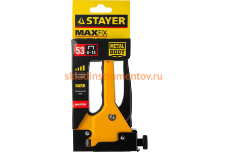 Стальной степлер STAYER Max-53 тип 53, 31501