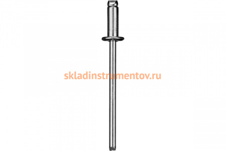 Заклепки Зубр ПРОФИ стальные 4,8x10мм, 500шт 31313-48-10