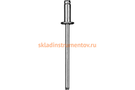 Заклепки Зубр ПРОФИ стальные 4,8x16мм, 500шт 31313-48-16