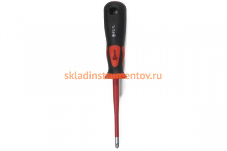 Диэлектрическая отвертка PH1/FL1*80 КВТ Слим 78591