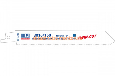 Полотно по металлу 3016/150 TWIN-CUT (5 шт; 150х19х0.9 мм; 130 мм; 10/14 TPI) WILPU 1431500005
