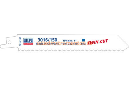 Полотно по металлу 3016/150 TWIN-CUT (5 шт; 150х19х0.9 мм; 130 мм; 10/14 TPI) WILPU 1431500005