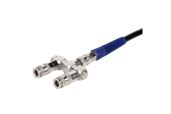 Разветвитель пневматический с вращающимися соединениями ( 2 выхода рапид EURO) WIEDERKRAFT WDK-83RLL