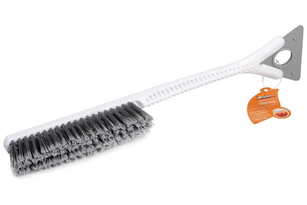 Щетка от снега и льда с мягкой распушённой щетиной 52 см + съемный скребок Airline AB-R-11R