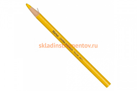 Промышленный восковой самозатачивающийся карандаш Markal China Marker, жёлтый 96011