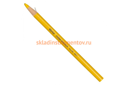 Промышленный восковой самозатачивающийся карандаш Markal China Marker, жёлтый 96011