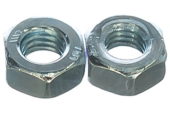 Гайка ЗУБР ГОСТ 5927-70, M6, 25 шт, кл. пр. 6, оцинкованная, 303556-06