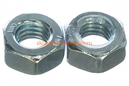 Гайка ЗУБР ГОСТ 5927-70, M6, 25 шт, кл. пр. 6, оцинкованная, 303556-06