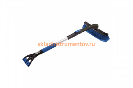 Щетка-сметка для снега БАРС со скребком телескопическая 55324
