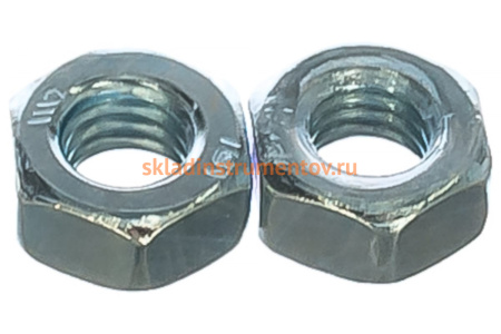 Гайка ЗУБР ГОСТ 5927-70, M6, 25 шт, кл. пр. 6, оцинкованная, 303556-06