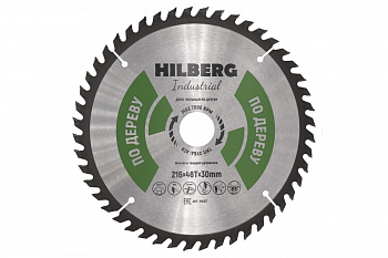 Диск пильный Industrial Дерево (216x30 мм; 48Т) Hilberg HW217