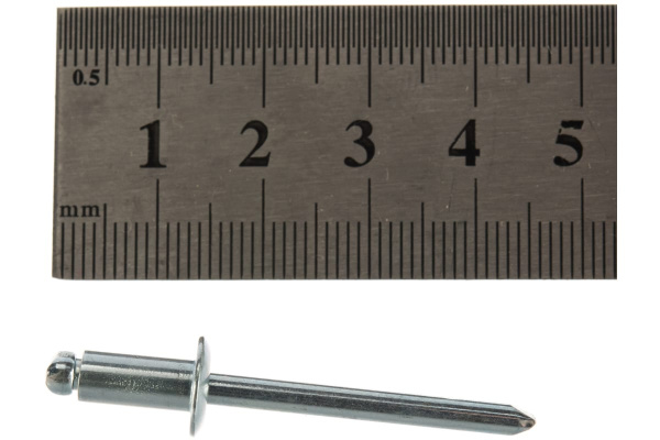 Заклепка вытяжная открытая сталь/сталь St/St (50 шт; 4.8x10 мм; Борт: Стандарт) MESSER 114014810-50
