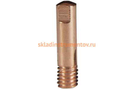 Наконечник прямой VARTEG (М6; 25 мм; 0.8 мм; E-Cu) Foxweld 6086