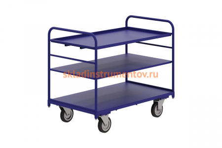 Тележка RUSKLAD ТЯ 4 (600x1200) d160мм платформенная с двумя ручками