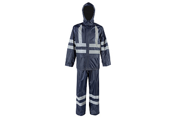 Влагозащитный костюм 2Hands повышенной видимости, синий, XL KP1HV