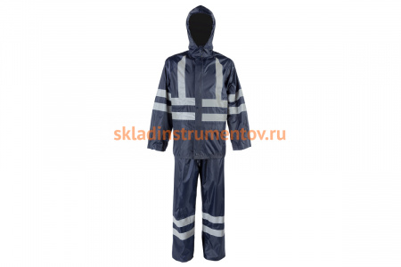 Влагозащитный костюм 2Hands повышенной видимости, синий, XL KP1HV