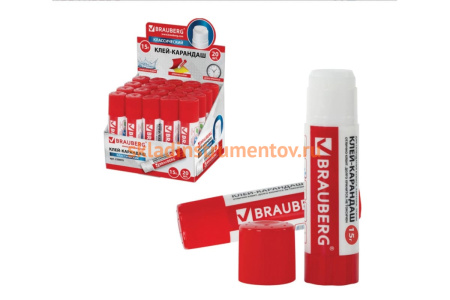 Клей-карандаш BRAUBERG 15 г 220870