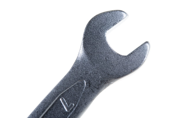 Комбинированный ключ 7мм Chrome vanadium на держателе ЭВРИКА ER-53071