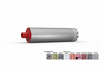 Коронка алмазная HSP (132х450 мм; 1 1/4 UNC) Rothenberger FF41130