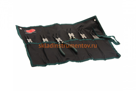 Набор съемников стопорных колец на полотне ROCKFORCE 6 предметов RF-5049A