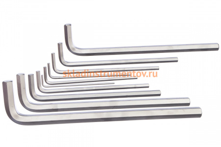 Набор Г-образных шестигранников 3-17мм, 10шт KING TONY 20210MR