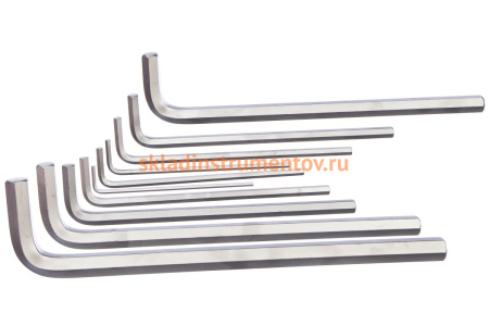 Набор Г-образных шестигранников 3-17мм, 10шт KING TONY 20210MR