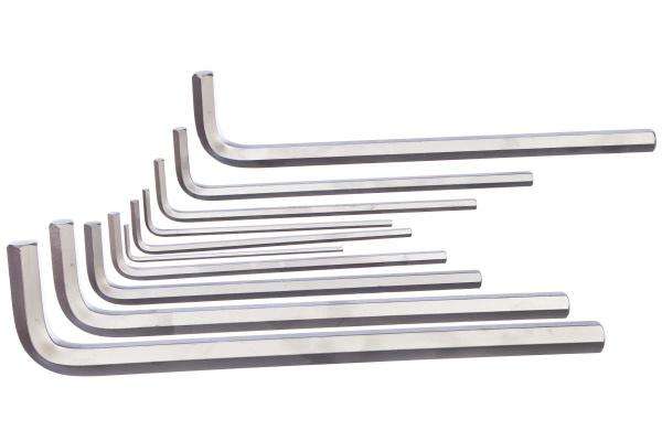 Набор Г-образных шестигранников 3-17мм, 10шт KING TONY 20210MR