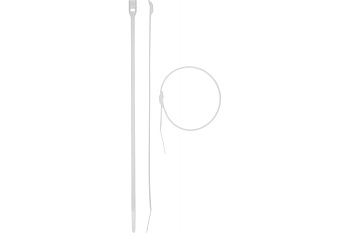 Кабельные стяжки ЗУБР КОБРА белые, нейлоновые 30930-76-280