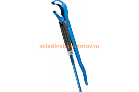 Трубный рычажный ключ ЗУБР ПРОФЕССИОНАЛ, изогнутые губки, цельнокованый, Сr-V, № 2, 1,5" 27337-2_z01