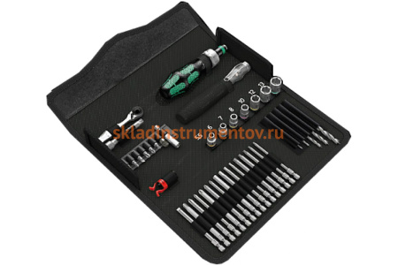 Набор бит, держатель, ключ WERA WE-135939