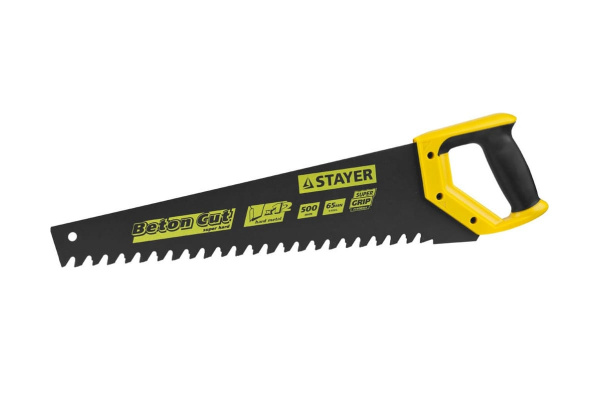 Ножовка по пенобетону Stayer Beton Cut 500 мм, шаг 20 мм, 12 твердосплавных резцов 2-15096