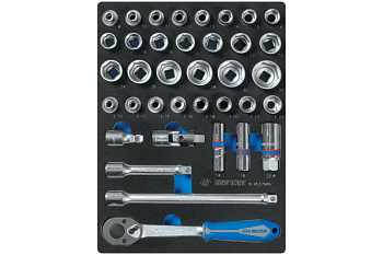 Ложемент для набора торцевых головок 9-4537MRV, EVA KING TONY 85811632B