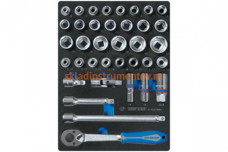 Ложемент для набора торцевых головок 9-4537MRV, EVA KING TONY 85811632B