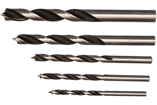 Набор сверл по дереву витых (5 шт; 4-10 мм) Biber 71205 тов-041971