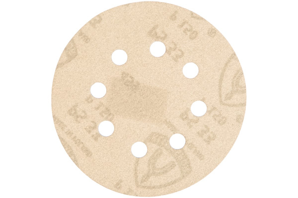 Круг шлифовальный на липучке для обработки красок, лаков и шпаклевок (125 мм; Р150; 8 отверстий) KLINGSPOR 150760