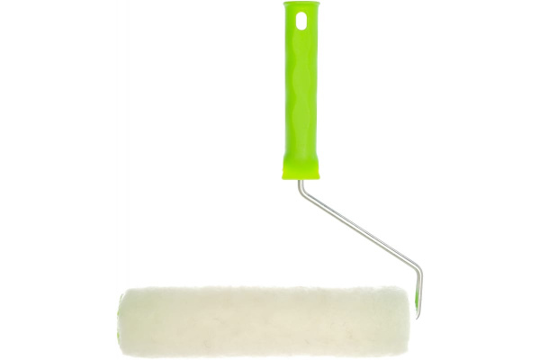 Валик СИБРТЕХ из натурального меха с ручкой, 250 мм, ворс 12 мм, D - 48 мм 80124